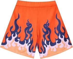 Pantalones cortos de algodón con diseño personalizado para hombres y mujeres, pantalones cortos con estampado de bordes sin procesar y lavado con ácido para hombres, venta al por mayor - Product Image 4