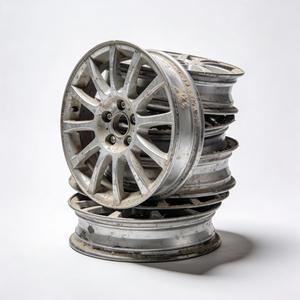 Déchets de jantes en alliage d'aluminium, pureté 99%, jantes entières, jantes en alliage automobile usagées pour le recyclage et la refusion - Product Image 3