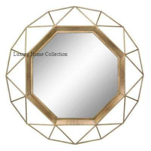 New Geometrical Design Metal Round Shape Bathroom <b>Mirror</b> Attractive Design Handcrafted Decorative <b>Wall</b> <b>Mirror</b> Livingroom <b>Mirror</b> - Product Image 1