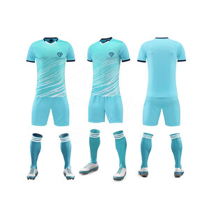 Uniformes de Fútbol Personalizados de Alta Calidad para Adultos, Ropa Deportiva Hecha en Fábrica, Colores Personalizados, Impresión de Logotipo, Unisex, 100% Poliéster - Product Image 1