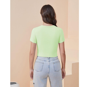 Custom Made Reasonable Rate Women Crop <b>Top</b> Breathable Light Weight Hot Selling High Quality Crop <b>Top</b> with Durable Material - Product Image 2