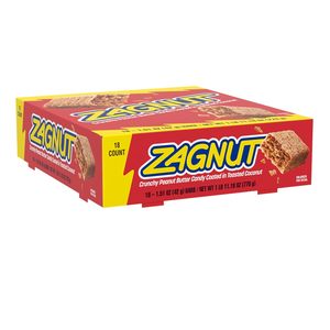 Barras de Caramelo ZAGNUT con Mantequilla de Cacahuete Crujiente y Coco Tostado, 1.51 oz (Paquete de 18) - Product Image 3