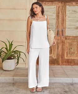 Ensemble haut et pantalon deux pièces de haute qualité, léger, coupe classique, vêtements décontractés - Product Image 2