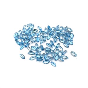 3.5x7mm topaze bleue suisse Marquise coupe pierres précieuses en vrac topaze bleue naturelle perles de pierre à facettes pour la fabrication de bijoux par grossiste - Product Image 6