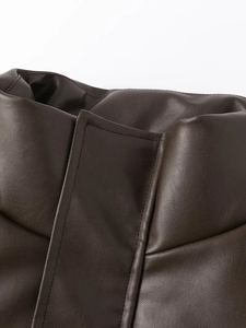 Vente en gros Nouveau blouson en cuir confortable et chaud pour hommes Blouson d'hiver à col montant avec logo personnalisé de haute qualité pour hommes - Product Image 2