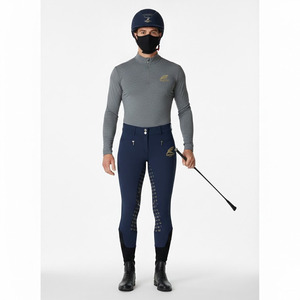 Pantalones de Montar a Caballo de Cintura Alta con Agarre Completo, Estilo Nuevo 2024, Pantalones de Montar para Mujer con Botones - Product Image 1