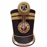 Casco Shako de la Gran Armada Francesa, Placa de Lote en Latón Prensado, Época Napoleónica