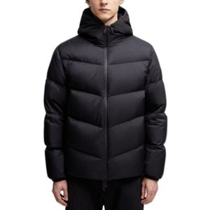 แจ็กเก็ตขนปลาปักเป้ามีฮู้ดสำหรับผู้ชายสีทึบสำหรับใช้กลางแจ้งฤดูหนาวทำตามสั่ง - Product Image 1