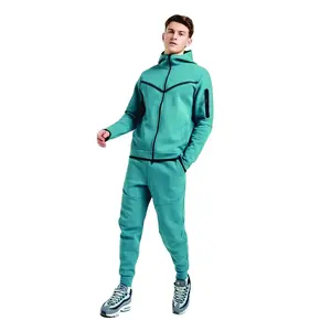 Trajes de jogging para hombre precio al por mayor chándal deportivo con cremallera en todos los colores hecho por plada sports