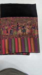 ผ้าคลุมไหล่ขนสัตว์สำหรับผู้หญิงสีพื้นผ้าคลุมไหล่ขนสัตว์ดีไซน์แบบยาวจากโรงงาน - Product Image 3