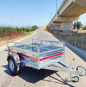 Affordable Heavy duty aluminum flatbed <b>trailer</b> 1001-2000 kg payload capacity Dual axle <b>cargo</b> <b>utility</b> <b>trailer</b> - Product Image 6