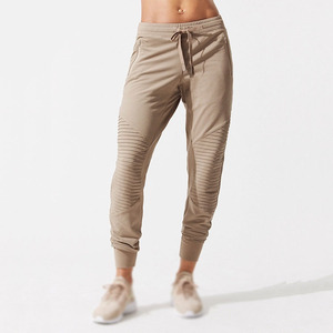 Pantalons de survêtement pour femmes, en coton et polyester, coupe ample, tricotés, taille haute, imperméables, écologiques, jambes larges - Product Image 1