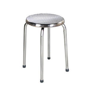 Silla Alta de Acero Inoxidable de Estilo Industrial, Diseño Contemporáneo con Cuero PU, Estable y Resistente, para Comedor, Sala de Estar o Restaurante - Product Image 1