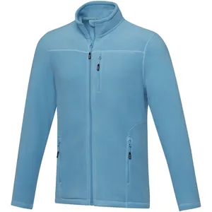Chaqueta de Forro Polar Reciclado GRS Sostenible Color Ámbar para Senderismo y Bolsa Impermeable, Mercancía Ecológica - Product Image 5