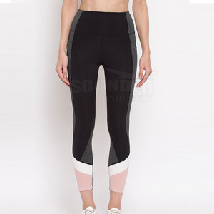 In Stock High Quality Women's Mid-Waist <b>Legging</b> with Unique Solid <b>Pattern</b> Design Made From Best Quality Material - Product Image 1