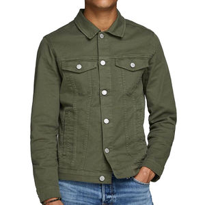 Chaqueta vaquera Formal de lona de alta calidad para hombres y mujeres con capucha impermeable directo de fábrica al por mayor duradero 100% algodón - Product Image 6