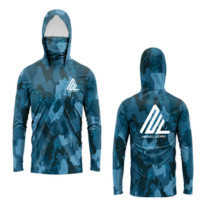 Camisa de Pesca Personalizada de Alto Rendimiento, Transpirable, con Capucha, Protección UV, Diseño de Camuflaje - Product Image 2