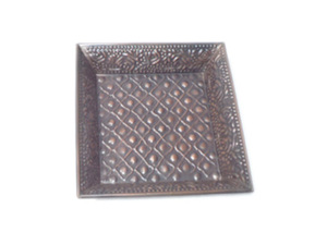 Plateau rond en or poli avec poignée Plateau en métal en aluminium pour servir dans la cafétéria du restaurant de l'hôtel pour la décoration de la maison - Product Image 4