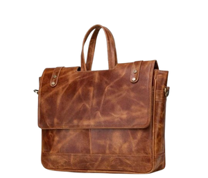 Sac pour ordinateur portable en cuir croûte de haute qualité, sac à main classique en cuir véritable, style quotidien haut de gamme de Divine International - Product Image 1