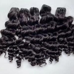 Paquet de cheveux vierges ondulés à texture spéciale Extensions de cheveux humains bruts non transformés No Mess No Tangle - Product Image 4