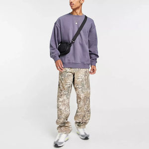 Sudadera Lisa al por Mayor para Otoño e Invierno, Gruesa, Estampada, Cuello Redondo, Lavada al Ácido, Sudadera Gruesa Lavada - Product Image 6