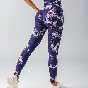 Elastic Waist Scrunch Butt Women Sublimation Design Activewear <b>Leggings</b> Premium Quality Seamless Yoga <b>Legging</b> with Side <b>Pockets</b> - Product Image 4