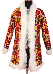 Vintage Long Coat With Fur Shearling Coat for Winter Season Vintage Outfit for Women - Product Image 5