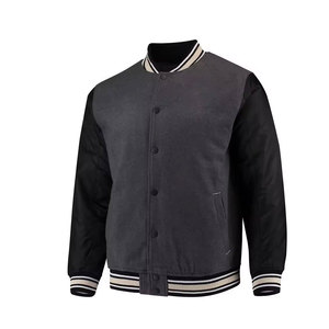 Chaquetas de Béisbol al por Mayor, Diseño de Logotipo Bordado de Moda OEM, Chaquetas Letterman Unisex, Chaquetas Bomber - Product Image 5