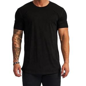Sublimation personnalisée T-shirt de gym pour hommes en coton élasthanne vêtements d'entraînement de fitness à col rond logo personnalisé chemise surdimensionnée - Product Image 1