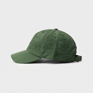 Casquette de baseball unisexe vert foncé à 6 panneaux, légère, en tissu imperméable, couleur unie, fermeture arrière réglable - Product Image 2