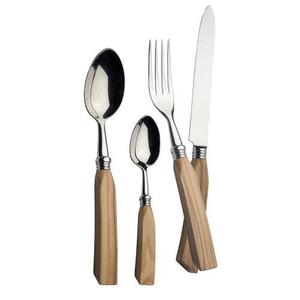 Admirable Design Flatware <b>Set</b> <b>Spoon</b> <b>Knife</b> <b>Fork</b> Cutlery <b>Set</b> Premium Quality Wooden Handle Stainless Steel Cutlery <b>Set</b> - Product Image 4