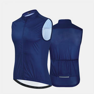 Maillot d'uniforme de cyclisme gilet imperméable et coupe-vent léger Design raglan demi-emmanchure Design imprimé Design court - Product Image 5