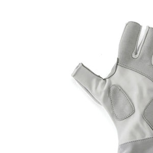 Service OEM, gants de pêche gris sur mesure, imperméables, respirants, séchage rapide, antidérapants, gants de pêche à doigts partiellement recouverts pour l'extérieur - Product Image 5