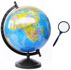 Globo de decoración para el hogar más vendido, soporte de metal, mapa del mundo, pieza central, artículo de Geografía de India - Product Image 1