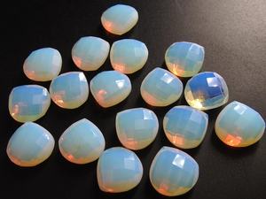 Cristal de Cuarzo Azul Ópalo Facetado en Forma de Lágrima, Piedra de Cristal Hecha a Mano para Hacer Joyas, Cuentas Sueltas en Forma de Corazón - Product Image 5