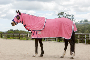 Couverture de cou de capuche de cheval d'été de qualité supérieure toutes les tailles tapis de cheval respirant confortable léger pour la protection contre les intempéries chaudes - Product Image 2