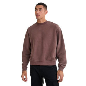 OEM venta al por mayor hombres gota hombro sudaderas 100% algodón polar Regular Fit peso pesado ropa casual cuello redondo liso sudaderas - Product Image 6