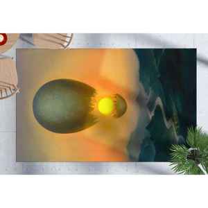 Tapis imprimé : reproduction de Vladimir Kush, style moderne et surréaliste, décoration pour salle de bain, tapis doux non tissé - Product Image 2