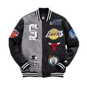 Chaquetas universitarias bordadas personalizadas Chaquetas con parche de chenilla personalizadas Chaquetas con letras Chaqueta universitarias con letras bordadas - Product Image 4