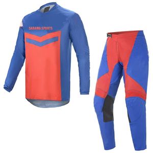 Maillot de motocross fournisseur OEM vêtements de course personnalisés combinaisons de motocross respirantes style manches longues prix de gros bon marché - Product Image 1