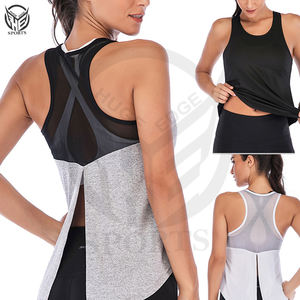 Vente en gros de vêtements de sport en coton sans manches pour femmes débardeur de corps - Product Image 2
