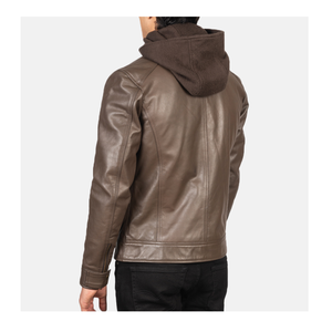 Veste en cuir pour homme de haute qualité 2023, nouveau design, coupe ajustée, respirante, écologique, vêtements d'hiver tendance, sur mesure - Product Image 4