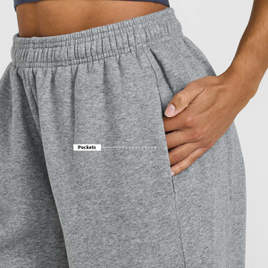 Pantalon de jogging Cargo respirant décontracté pour femmes taille moyenne jambe large Baggy Style surdimensionné pantalon léger pour femmes - Product Image 3