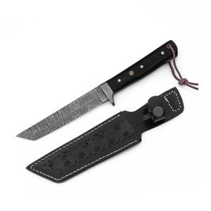 Cuchillo de Supervivencia Personalizado con Patrón de Damasco, Mango Resistente para Uso en Exteriores, Cocina y Colección - Product Image 2
