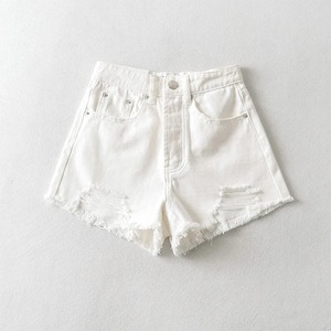 Top qualité été jean Shorts pour femmes 2025 personnaliser nouveau lavé femmes Shorts Design classique en détresse Denim Shorts - Product Image 2