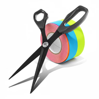 Ciseaux laser professionnels antiadhésifs en acier inoxydable de 8,5 pouces pour la coupe de bandes de kinésiologie, outil de sport, médical, bricolage et broderie