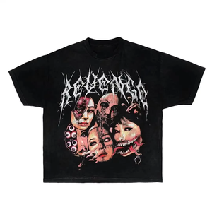 Camiseta de Hombre 100% Algodón del Fabricante, Corte Holgado y Cuadrado, Diseño Recortado 2026 con Estampado en Serigrafía de Longitud Corta - Product Image 5