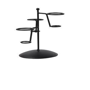 ขาตั้งไอศกรีมเหล็กแข็งดีไซน์ทันสมัยสีโลหะงานแฮนด์เมดใช้ในร้านกาแฟงานหัตถกรรมอินเดียแบบโฮมเมด - Product Image 5