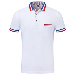 OEM Logo personnalisé Broderie Imprimé Design Décontracté Revers T-shirt à manches courtes POLO Chemise à boutons T-shirt avec poche pour hommes - Product Image 6