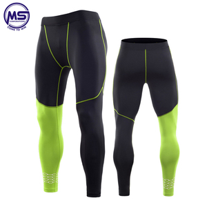 Vente en gros d'usine de pantalons de sport de compression pour hommes séchage rapide Gym Fitness Leggings extérieur Muscle Cool Dry Collants - Product Image 5